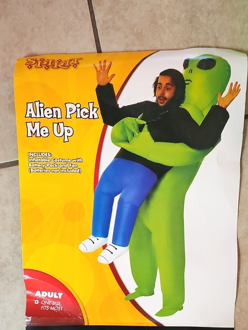 Spirit Alien Pick Me Up Inflatable Costume